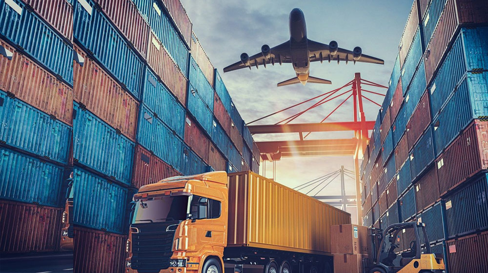 International cargo undergoing customs clearance and import documentation in Pakistan